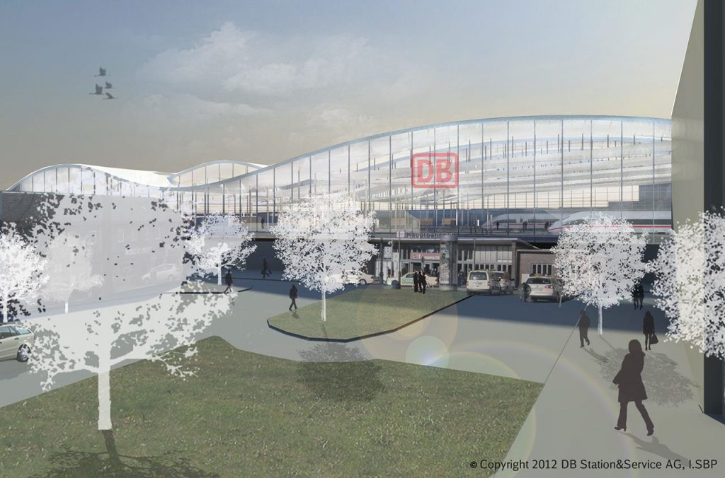 Visualisierung: Vorplatz Duisburg Hauptbahnhof (Quelle: DB Station&Service AG)